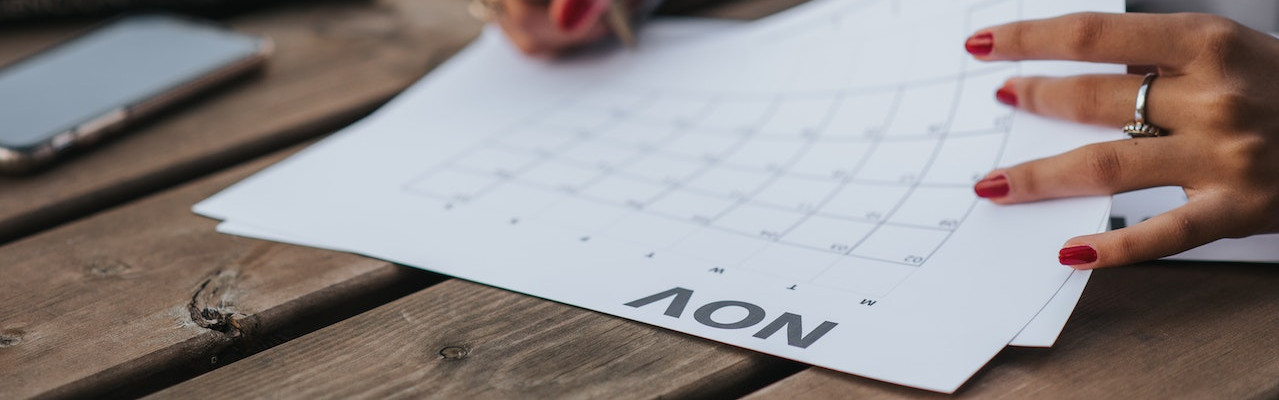 Full de calendari amb el mes de novembre