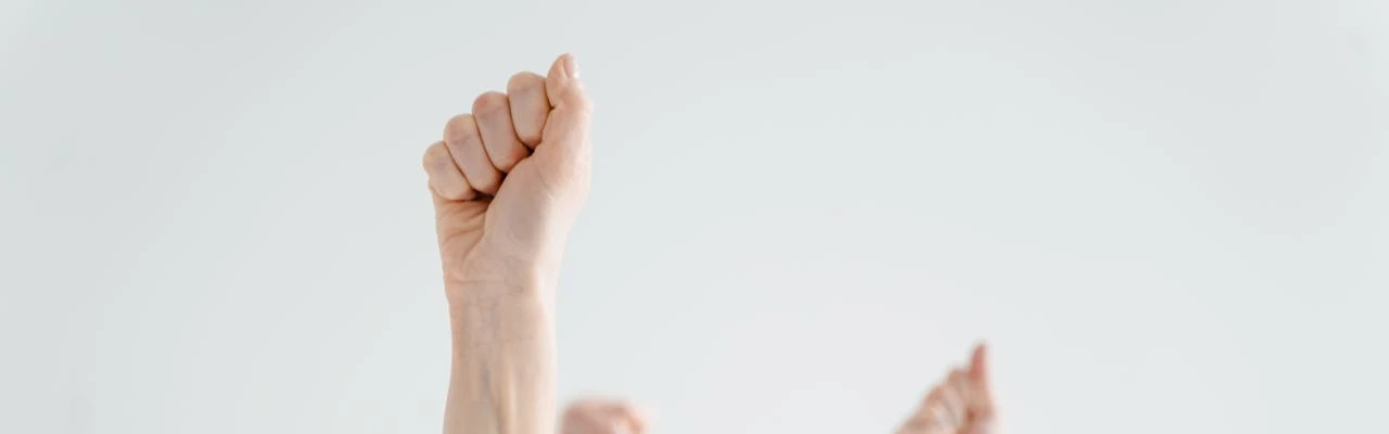 Un puny alçat com si fos una reivindicació