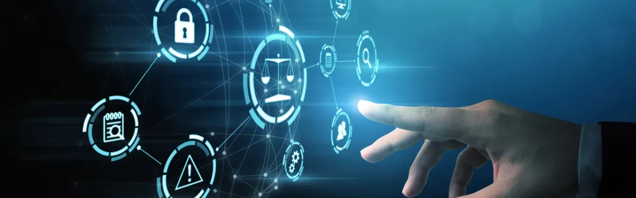 Un dit humà assenyalant un núvol digital, com una referècia a les dades que tothom té al núvol